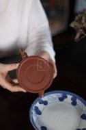 《裙舞》宜興紫砂壺工藝美術(shù)師純手工創(chuàng)新壺泡茶壺底槽青茶具