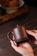 《雀竹杯》宜興紫砂壺實(shí)力派名家手工黃龍山紫泥泡茶壺茶具