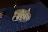 《南瓜》宜興紫砂壺名家助理工藝美術(shù)師純手工青灰段中壺茶具功夫泡茶壺家用南瓜套裝