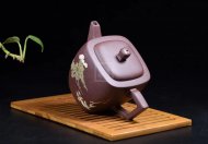 《立方》宜興紫砂壺黃龍山滿(mǎn)天星紫砂壺方斗紫砂壺