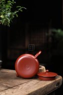 《玉潤》宜興紫砂壺助理工藝美術(shù)師純手工大紅袍泡茶壺茶具