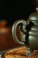 《三足龍泉》宜興紫砂壺工藝美術(shù)師純手工民國綠泡茶壺創(chuàng)新壺茶具