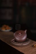 《一粒珠》宜興一粒珠紫砂工藝美術(shù)師手工紫泥泡茶壺套壺