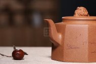 《八方來(lái)財(cái)》宜興紫砂壺工藝美術(shù)師手工金降坡泥泡茶壺茶具八方