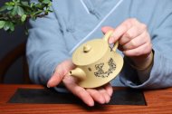 《柱礎》紫砂壺工藝美術師全手工純制壺稀有本山綠泥