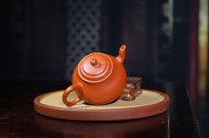 《孟臣潘壺》宜興紫砂壺助理工藝美術(shù)師手工朱泥潘壺紫砂壺茶具