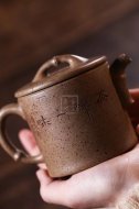 《高竹節(jié)》宜興紫砂壺實(shí)力派名家純手工龍血段泥茶壺茶具