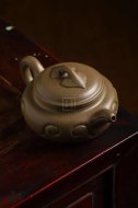 《仿古如意》宜興紫砂壺茶壺仿古如意茶具全手工頂級蟹殼青