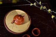 《匏尊》孟臣款原礦朱泥純手工宜興紫砂壺功夫茶具家用茶壺