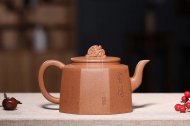 《八方來(lái)財(cái)》宜興紫砂壺工藝美術(shù)師手工金降坡泥泡茶壺茶具八方