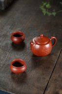 《時(shí)來(lái)運(yùn)轉(zhuǎn)》宜興紫砂壺工藝美術(shù)師純手工大紅袍創(chuàng)新壺茶壺茶杯茶具