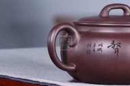 《橋梁扁鼓》宜興紫砂壺工藝美術(shù)師手工刻繪茶壺茶具紫泥