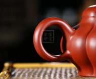《菱韻花香》宜興紫砂菱花壺手工高級(jí)工藝美術(shù)師泡茶壺茶具大紅袍