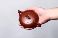 《魚(yú)飛燕套組》宜興紫砂壺實(shí)力派藝人手工大紅袍