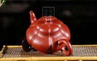 《菱韻花香》宜興紫砂菱花壺手工高級(jí)工藝美術(shù)師泡茶壺茶具大紅袍