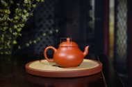 《孟臣潘壺》宜興紫砂壺助理工藝美術(shù)師手工朱泥潘壺紫砂壺茶具