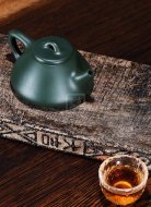 《石瓢》民國(guó)綠紫砂茶壺石瓢全手工實(shí)力派名家宜興原礦紫砂喝茶壺