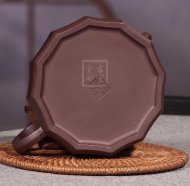《井泉》宜興高級工藝美術(shù)師手工半月紫砂壺茶壺茶具紫泥