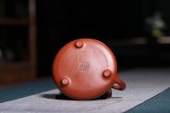 《子冶石瓢》宜興高級(jí)工藝美術(shù)師工紫砂壺小煤窯朱泥石瓢茶壺茶具