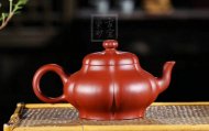 《菱韻花香》宜興紫砂菱花壺手工高級(jí)工藝美術(shù)師泡茶壺茶具大紅袍