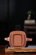 《知竹常樂》宜興紫砂壺全手工正品名家茶壺金降坡泥四方竹