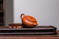 《桑扁》宜興紫砂壺工藝美術(shù)師手工大紅袍茶壺