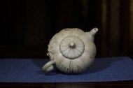 《南瓜》宜興紫砂壺名家助理工藝美術(shù)師純手工青灰段中壺茶具功夫泡茶壺家用南瓜套裝
