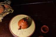 《孟臣潘壺》宜興紫砂壺助理工藝美術(shù)師手工朱泥潘壺紫砂壺茶具