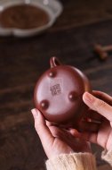 《三足乳丁》宜興紫砂茶壺實(shí)力派名家保真純手工紫泥乳鼎