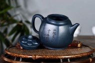 《六方菱花》經典器型紫砂天青泥古樸典雅