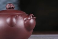 《招財(cái)進(jìn)寶》宜興紫砂壺純手工330泡茶壺