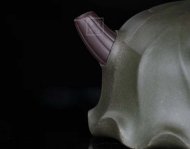 《荷葉》宜興名家紫砂壺工藝美術(shù)師手工民國(guó)綠，紫泥功夫茶具茶壺家用
