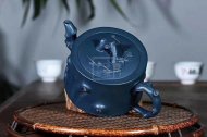 《樹樁壺》宜興紫砂壺名家全手工泡茶壺助理工藝美術(shù)師大師墨綠泥