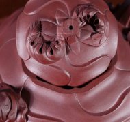 《風(fēng)卷葵》宜興紫砂壺高級(jí)工藝美術(shù)師純手工風(fēng)卷葵底槽青紫砂茶壺