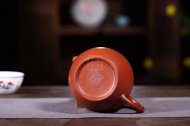 《祥龍納?！芬伺d紫砂壺名家工藝美術(shù)師手工茶壺料大紅袍祥龍納福壺