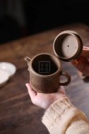 《高竹節(jié)》宜興紫砂壺實(shí)力派名家純手工龍血段泥茶壺茶具