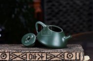《石瓢》民國(guó)綠紫砂茶壺石瓢全手工實(shí)力派名家宜興原礦紫砂喝茶壺