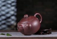 《招財(cái)進(jìn)寶》宜興紫砂壺純手工330泡茶壺