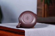《橋梁扁鼓》宜興紫砂壺工藝美術(shù)師手工刻繪茶壺茶具紫泥
