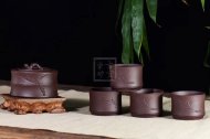 《一品竹段套組》經(jīng)典紫砂壺竹段宜興名家全手工實力派名家泡茶壺茶具紫泥