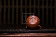 《茄瓜（?。芬伺d紫砂壺助理工藝美術(shù)師手工刻繪茶壺家用茶具大紅袍筋紋壺