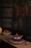 《一粒珠》宜興一粒珠紫砂工藝美術(shù)師手工紫泥泡茶壺套壺