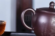 《梵蓮宮燈》宜興紫砂壺實(shí)力派名家手工80目紫泥泡功夫茶壺禮品商務(wù)送禮宮燈