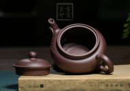 《禪竹壺》宜興紫砂壺助理工藝美術師手工名家家用禮品茶具套裝紫泥