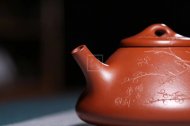 《子冶石瓢》宜興高級(jí)工藝美術(shù)師工紫砂壺小煤窯朱泥石瓢茶壺茶具