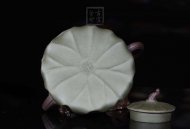 《荷葉》宜興名家紫砂壺工藝美術(shù)師手工民國(guó)綠，紫泥功夫茶具茶壺家用