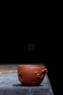 《知秋主人對杯》宜興紫砂壺工藝美術(shù)員手工紫泥茶壺茶具