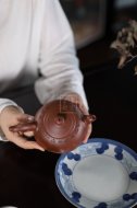 《裙舞》宜興紫砂壺工藝美術(shù)師純手工創(chuàng)新壺泡茶壺底槽青茶具