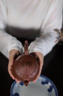 《裙舞》宜興紫砂壺工藝美術(shù)師純手工創(chuàng)新壺泡茶壺底槽青茶具