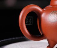 《獅韻》紫砂壺全手工茶壺老師小紅泥，絞泥（段泥、紫泥、綠泥等）壺
